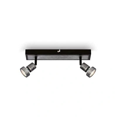 Imagen de Briloner Foco de techo LED, lámpara giratoria luz blanca cálida, Silver Crafted, 320x70x85 mm