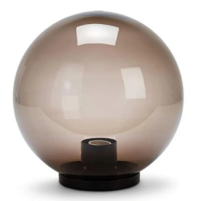 Imagen de Velamp APOLUX Farola Exterior, 300 mm, Montaje E27, Compatible con LED, IP44 a Prueba de Agua, para Jardines, Parques, condominios, terrazas, Transparente