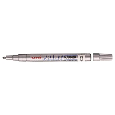 Imagen de Uni ball 182111 Rotulador Paint PX 21, con punta redonda, 1 1,5 mm, fino, plateado, unidad