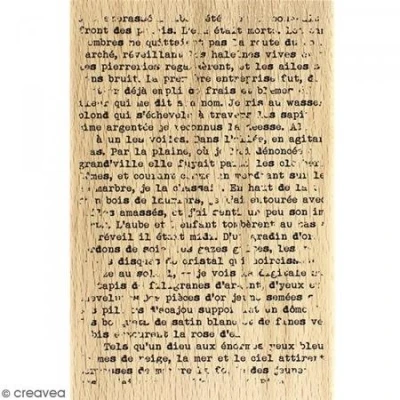 Imagen de Florilèges Design fha216108 Sello Texto Grunge Madera 15 x 10 2,5 cm
