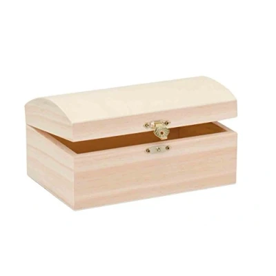 Imagen de Glorex 6 1682 401 Caja barroca de Madera Pino tamaño Aprox. 18 x 12 9 cm FSC Mix para Pintar Pegar o Decorar con un Hierro marcar, Wood Coloured