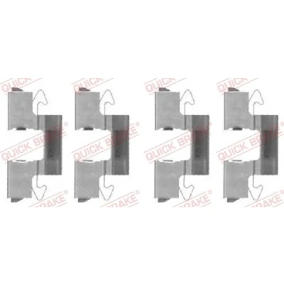Imagen de QUICK BRAKE 109 1714 Kit de accesorios, pastillas frenos MITSUBISHI: Lancer 6 Limousine, Carisma Hatchback