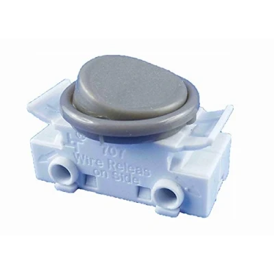 Imagen de interruptor basculante empotrable para lámpara, basculante, 2 A, 250 V, color gris, se adapta como de repuesto las lámparas cocina (gris)