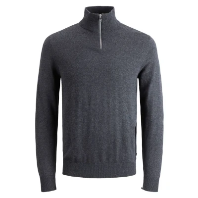 Imagen de Jack &amp; Jones Eemil HALF ZIP NOOS Jersey de punto, Hombre, Talla: Medium, Dark grey melange