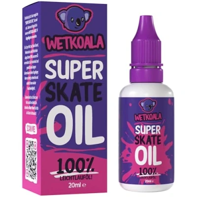 Imagen de WETKOALA Aceite de Skate para rodamientos bolas (20 ml) Super Oil monopatines, patines en línea, longboard, waveboard, scooter, etc. contra la sequedad una larga vida útil tus