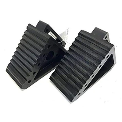 Imagen de MAXXHAUL Remolque Productos 70472 Negro Rueda Chock, 2 Unidades