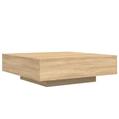 Imagen de vidaXL Mesa de Centro Madera ingeniería Roble Sonoma 100x100x31 cm