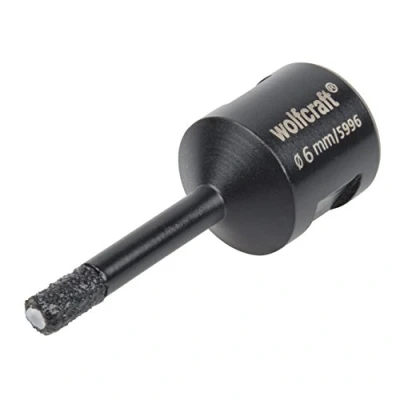 Imagen de wolfcraft Broca de perforación con diamante &quot;Ceramic&quot; para amoladoras angulares I 5996000 la instalación sujeciones grifería y pasamuros cables en azulejos baldosas