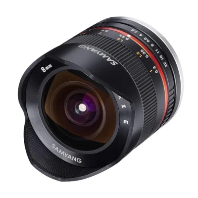 Imagen de Samyang CSC Mirrorless Objetivo fotográfico para Fuji X (8 mm, F2.8 II UMC, ojo de pez), negro