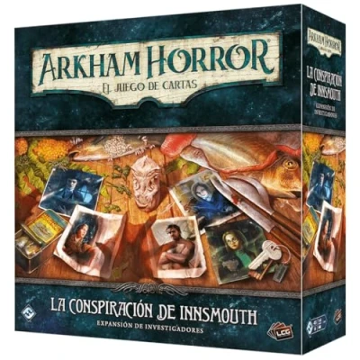 Imagen de Fantasy Flight Games Arkham Horror LCG: La conspiración De Innsmouth Expansión Investigadores Juego Cartas a Partir 14 Años 1 4 Jugadores 30 120 Minutos por Partida Español