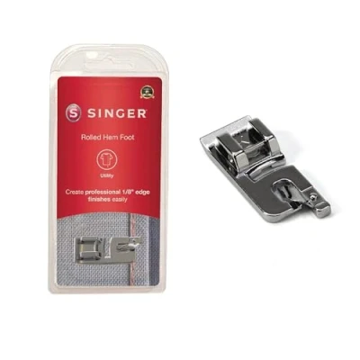 Imagen de Singer Narrow Rolled Hem Snap On Presser Foot for Low Shank Sewing Machines by Company