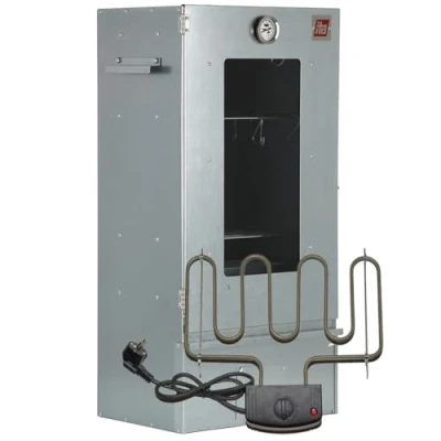 Imagen de ITA Ahumador electrico 7002 81x29x40 cm de acero inoxidable con Termómetro Resistente a la Corrosión, Duradero Ahumadero Premium para Carne, Pescado, Queso, Salchichas
