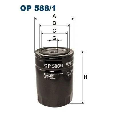 Imagen de FILTRON OP 588/1 Filtro de aceite 3/4 16 UNF enroscable NISSAN: TERRANO 2, Patrol Hardtop, GR 4 SUV, FORD: Maverick SUV