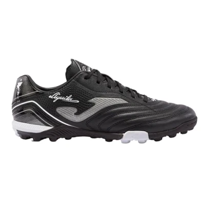 Imagen de Joma Tacos de fútbol para césped, corte clásico, parte superior sintética, ligeros, duraderos, tacón exo, hombre y mujer, Negro Blanco, 39.5 EU