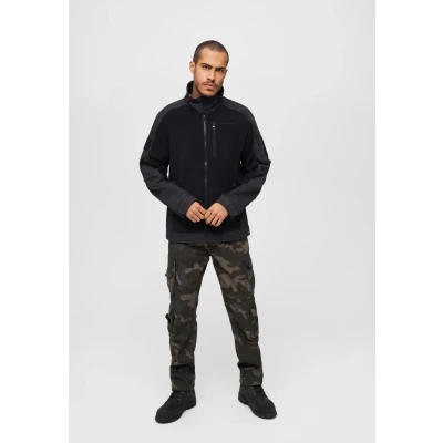 Imagen de Brandit Fleece Ripstop Jacket Chaqueta, Black, XXL para Hombre