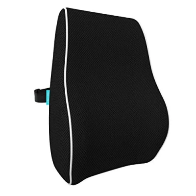 Imagen de bonmedico Cojin Lumbar Ortopedico Almohada Ergonomica de Espuma Viscoelastica para Respaldo Coche y Silla Oficina Soporte Espalda Cuello