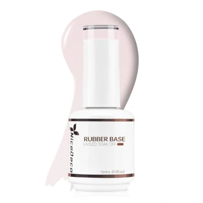 Imagen de Nicedeco Base Rubber para Uñas Esmaltes Semipermanentes en Gel de Caucho UV/LED Soak Off Colores Vibrantes y Duraderos 15ML 23