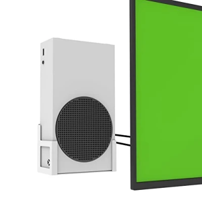 Imagen de Monzlteck Holer de montaje pared para Xbox Series S,Todo metal vertical colgante en la con Power Botton izquierda/derecha, soporte estante XSS