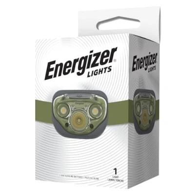 Imagen de Energizer Linterna Frontal LED, Luz Cabeza, Camping, Deporte, 260 Lumenes, Pilas Incluidas
