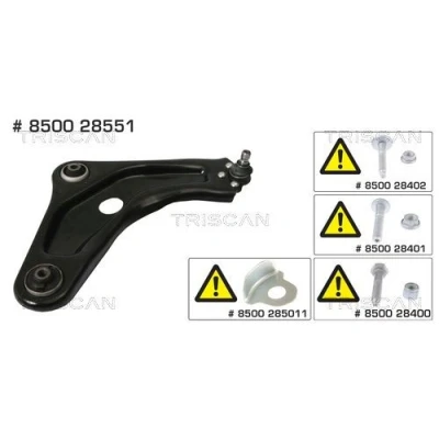 Imagen de TRISCAN 8500 28551 Barra oscilante, suspensión de ruedas con rótula suspensión/carga, apoyo caucho Brazo oscilante transversal