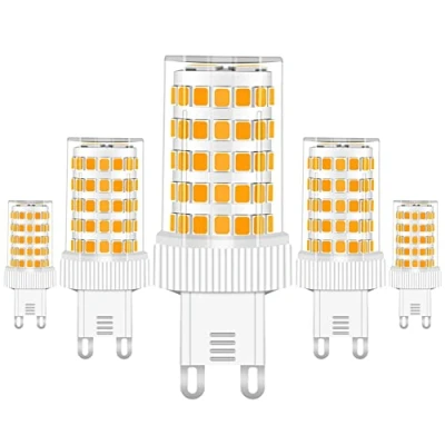 Imagen de RANBOO Bombillas G9 LED 10W Equivalente a Halógena de 80W Blanco Cálido 3000K 800lm AC 220 240V, Sin Parpadeo, No Regulable, 5 Unidades