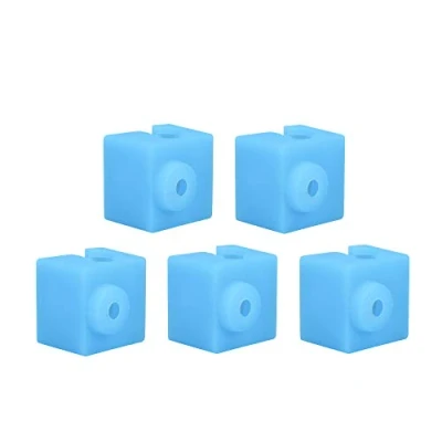 Imagen de Piezas de la Impresora 3D Silicona Sock Hotend compatibles para E3D V5 / Anycubiy Original Heating Aluminum Block 5 PCS