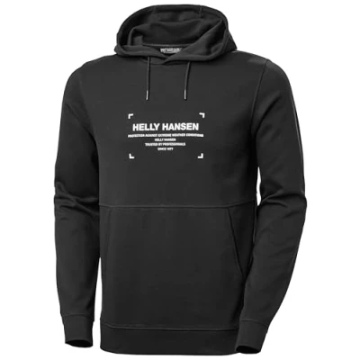 Imagen de Helly Hansen Move Sweat Hoodie Sudadera con Capucha, Black, Extra Small para Hombre