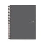 Imagen de Miquelrius Cuaderno Notebook A4 The Original Colors, 120 Hojas de 90 g/m² y 4 Franjas Colores, Rayado Cuadrícula 5 mm, Taladros, Tapa Dura Cartón Plastificado, Color Grafito