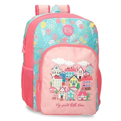 Imagen de Roll Road My little Town Mochila Escolar Adaptable a Carro Rosa 30x40x13 cms Poliéster 15,6L