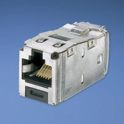 Imagen de Panduit Mini Com® TX6™ 10Gig™ Shielded Jack Module TG Style Gris Adaptador para cable (Gris)