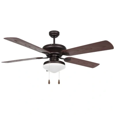 Imagen de Orbegozo CP 73132 Ventilador de techo con luz para exterior, 5 palas, 132 cm diámetro, potencia 60 W y 3 velocidades, negro