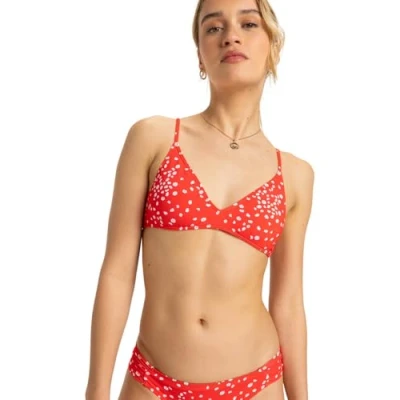 Imagen de Roxy Beach Classics Strappy Top de bikini, Mujer, Talla: XXL, Poppy red