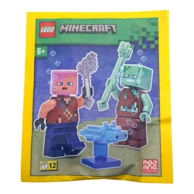 Imagen de LEGO Minecraft: Aventurero con Ahogado y Axolotl Combo Pack 6+
