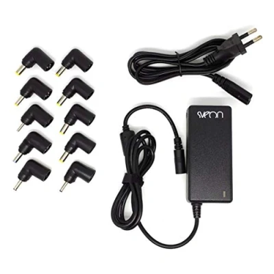 Imagen de Cargador para portátil Sveon SAC145, 10 Adaptores, Voltaje de entrada 110 240 V, Negro