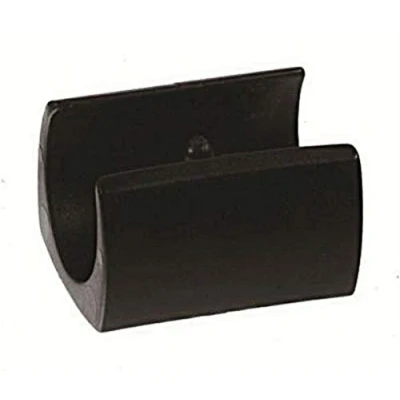 Imagen de 4 patines de la carcasa sujeción/patines silla plástico, negro, con 1 espiga, para tubos redondos