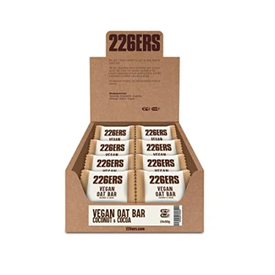 Imagen de 226ERS Vegan Oat Bar, Barritas de Avena Sin Gluten, Veganas y Apta para Celíacos, Coco Cacao 24 x 50 gr