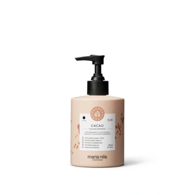 Imagen de Maria Nila Colour Refresh, Cacao 300 ml, mascarilla para cabello castaño, pigmentos semipermanentes, 100% vegano y libre de sulfatos/parabenos