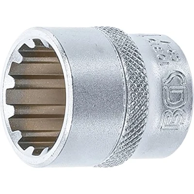 Imagen de BGS 10319 Llave de vaso Gear Lock entrada 10 mm (3/8&quot;) 19