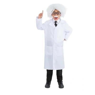 Imagen de Smiffys Kit de Albert Einstein, Peluca, anteojos, bigote adhesivo y corbata