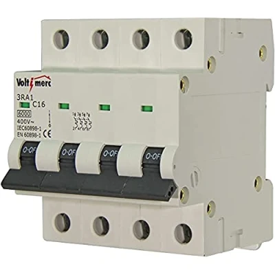 Imagen de Voltimerc Interruptor Magnetotérmico 4 Polos 16A 6KA