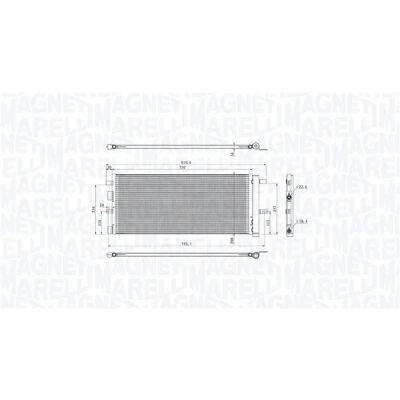 Imagen de MAGNETI MARELLI 350203103900 Condensador con secador 298 690 16