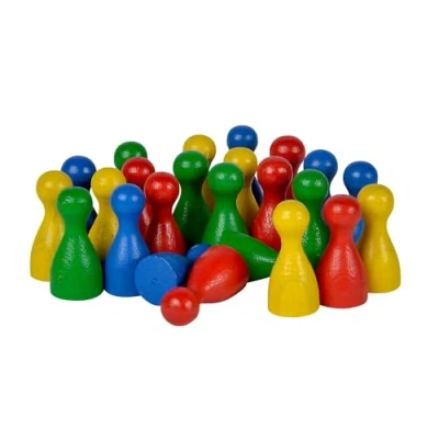 Imagen de Noris 606154362 Conos para el juego de mesa Hama (24 unidades, madera) (versión en alemán) , color/modelo surtido