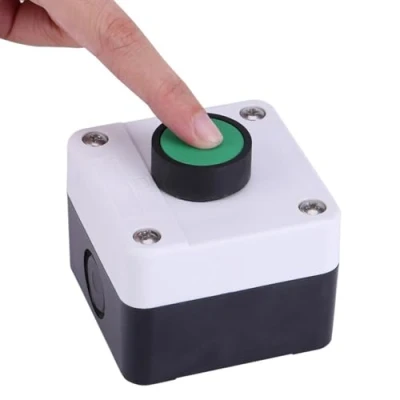 Imagen de KSTE botón verde resistente a la intemperie Un para caja de control abridor barrera