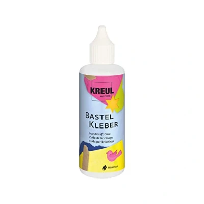 Imagen de KREUL 49360 Pegamento para manualidades a base de agua y sin disolventes Transparente 80 ml Adecuado muchos tipos materiales