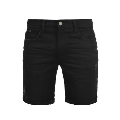 Imagen de BLEND Grilitsch Pantalón Corto Vaqueros para Hombre Elástico Slim Fit, tamaño:M, Color:Denim Black (76204)