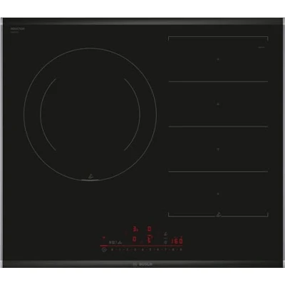 Imagen de Bosch Placa de Inducción, 60 cm, Serie 6, FlexiInducción y Zona 28 Electrónica DirectSelect, PerfectFry Plus, Home Connect, Negro, PXJ675HC1E