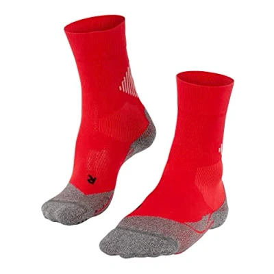 Imagen de FALKE 4 GRIP U SO hilo funcional para la máxima velocidad 1 par, Calcetines Unisex adulto, Rojo (Scarlet 8079), 39 41