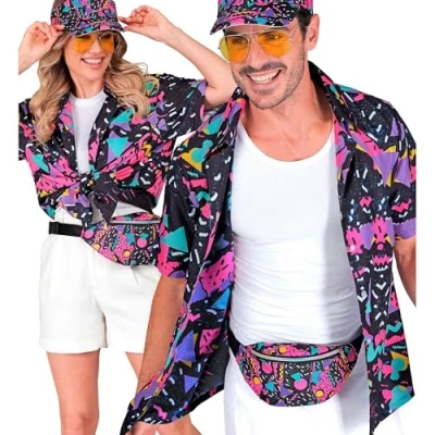 Imagen de W WIDMANN MILANO Party Fashion Camisa 80s Funky Fashion, Traje de Fiesta, Camisa, Top, Disfraces Carnaval