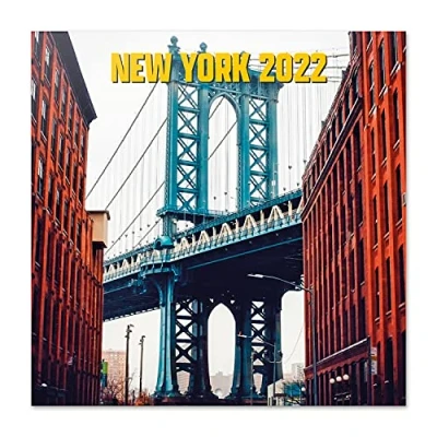 Imagen de Grupo Erik Calendario Nueva York 2022 pared pared│ mensual Producto con licencia oficial