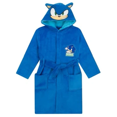 Imagen de SONIC THE HEDGEHOG Albornoz Nino Niños Ducha Bata Niño Con Orejas 3D Azul 5 6 años